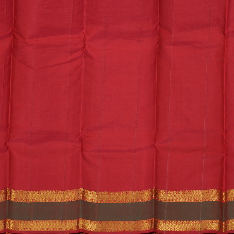 Hayagrivas Handloom Maroon Kanjivaram Silk Saree with Manthalir Border KBD1669A5-1