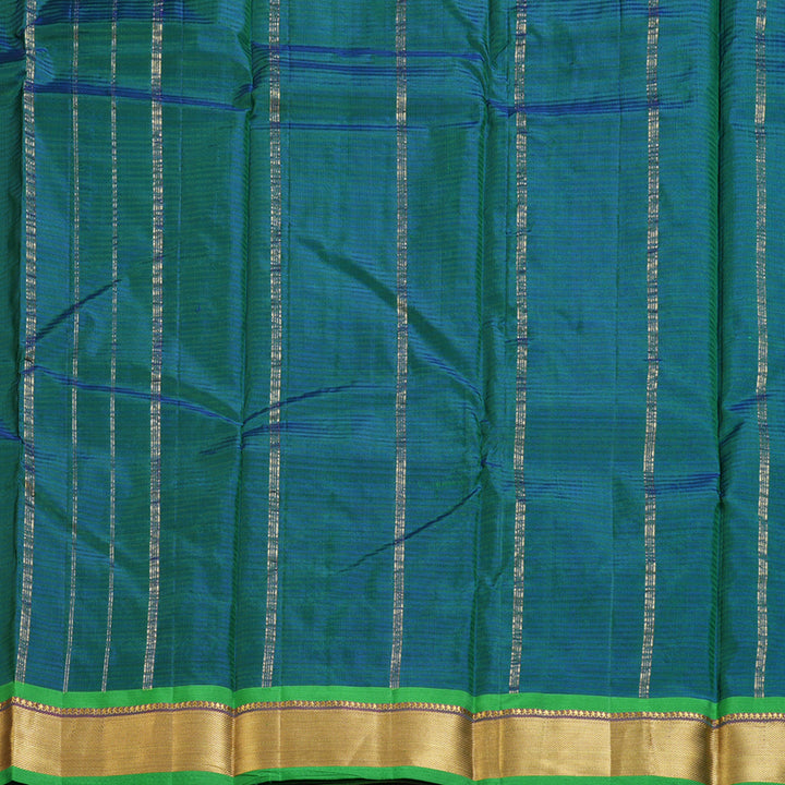 Hayagrivas Purple Handloom Kanjivaram Silk Saree with Dark Pink Border-KBD1680A3-10