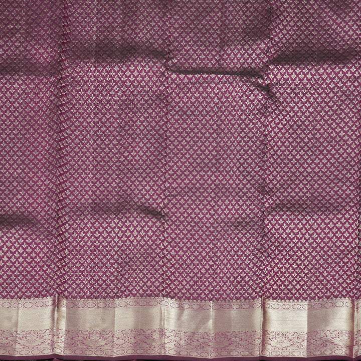 Hayagrivas Dark Purple Handloom Kanjivaram Silk Saree KBD1690A1-1
