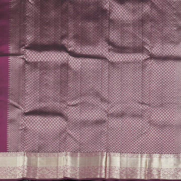 Hayagrivas Dark Purple Handloom Kanjivaram Silk Saree KBD1690A1-1