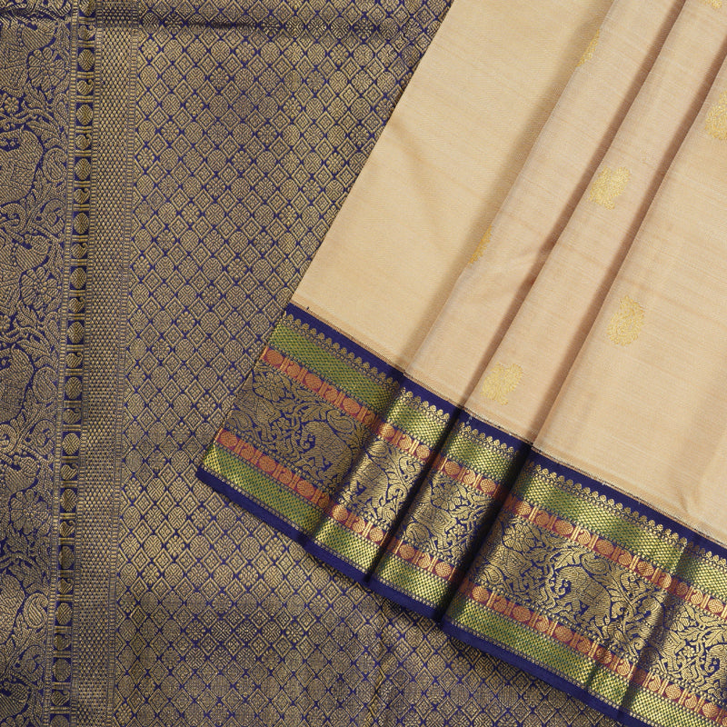 Hayagrivas Handloom Kanjivaram Korvai Silk Saree KBD1691A13-1
