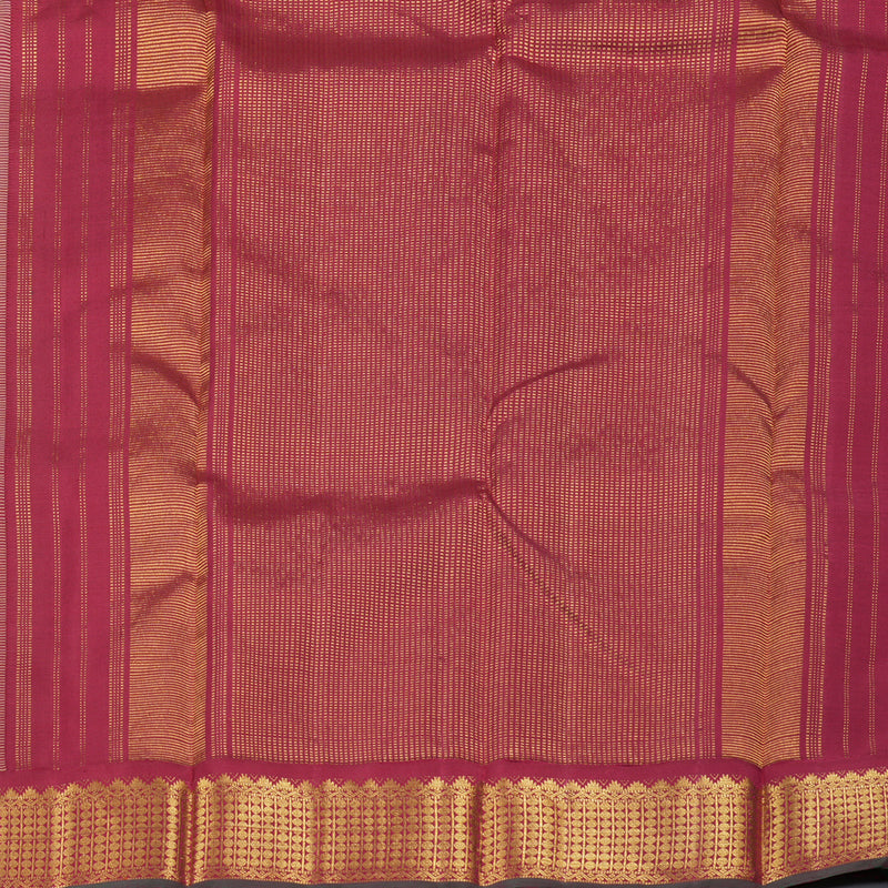 Hayagrivas Sandal Handloom Kanjivaram Silk Saree with Maroon Border KBD1691A9-1