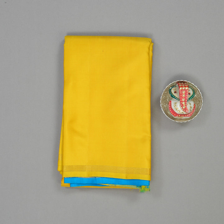 Hayagrivas Handloom Yellow Kanjivaram Silk Saree KBD1692A5-7