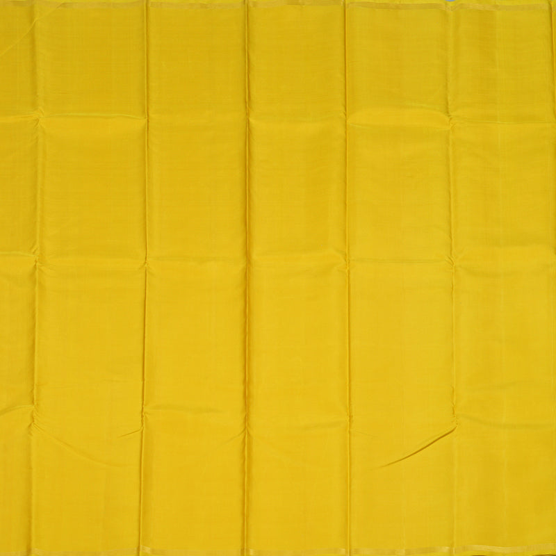 Hayagrivas Handloom Yellow Kanjivaram Silk Saree KBD1692A5-7