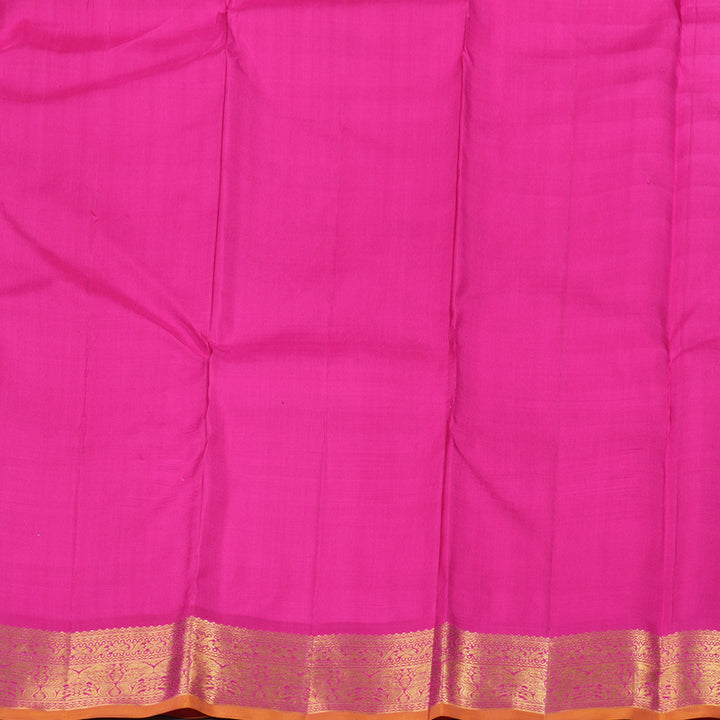 Hayagrivas Baby Pink Handloom Kanjivaram Silk Saree with Pink Border KBD1692A6-1