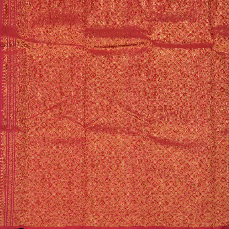 Hayagrivas Handloom Peacock Blue Kanjivaram Silk Saree KBD1694A3-6