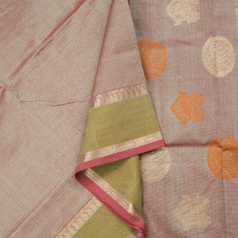 Hayagrivas Handloom Silk Cotton Saree KBD1700A10-1