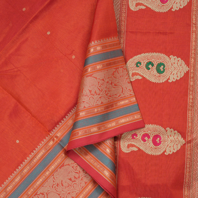 Hayagrivas Handloom Silk Cotton Saree KBD1700A10-11
