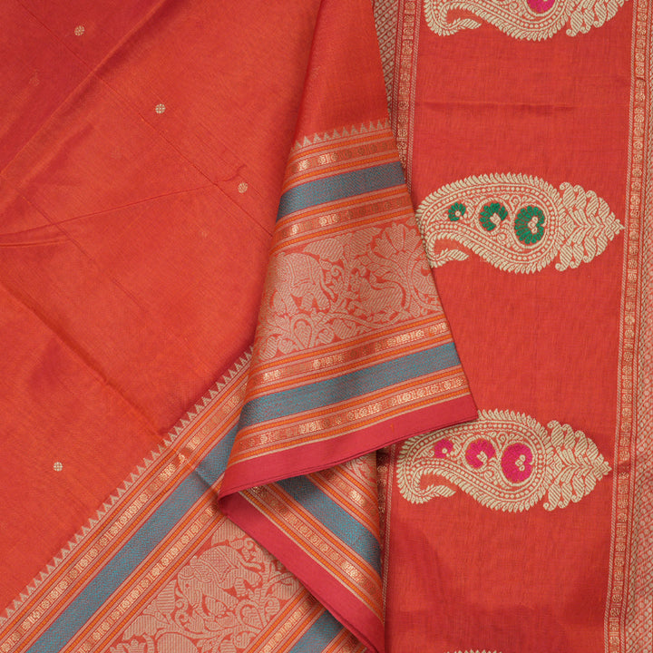 Hayagrivas Handloom Silk Cotton Saree KBD1700A10-11