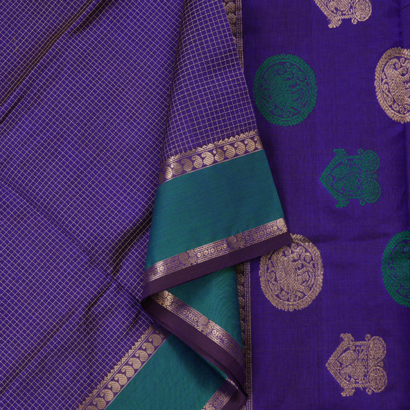 Hayagrivas Handloom Pure Silk Cotton Saree KBD1700A10-13