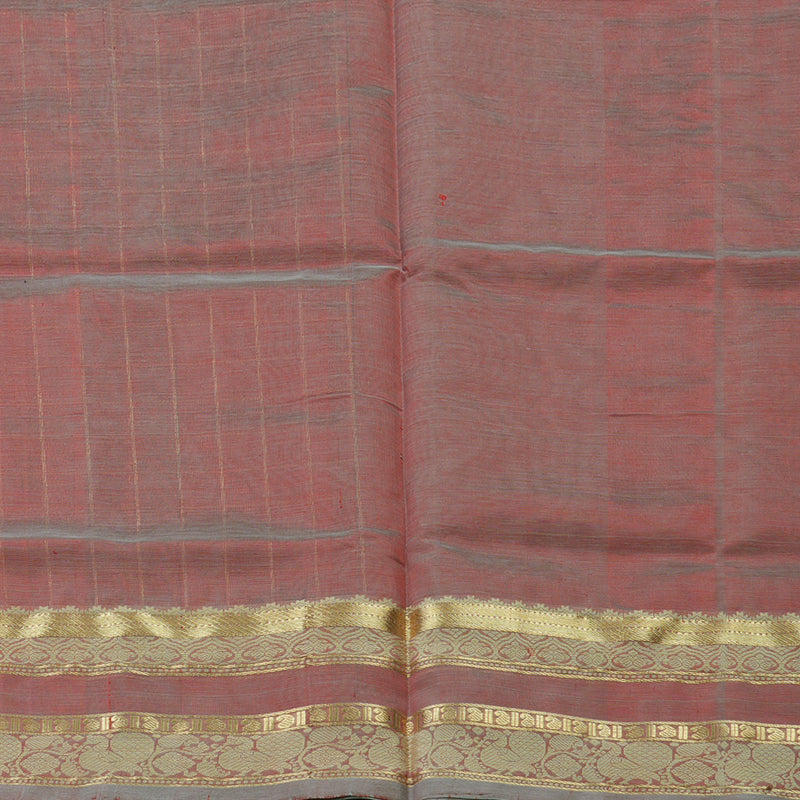 Hayagrivas Handloom  silk cotton saree in delicate Onion pink KBD1700A10-17