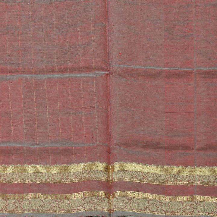 Hayagrivas Handloom  silk cotton saree in delicate Onion pink KBD1700A10-17