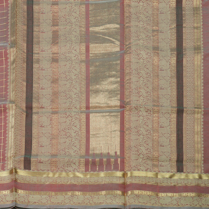 Hayagrivas Handloom  silk cotton saree in delicate Onion pink KBD1700A10-17