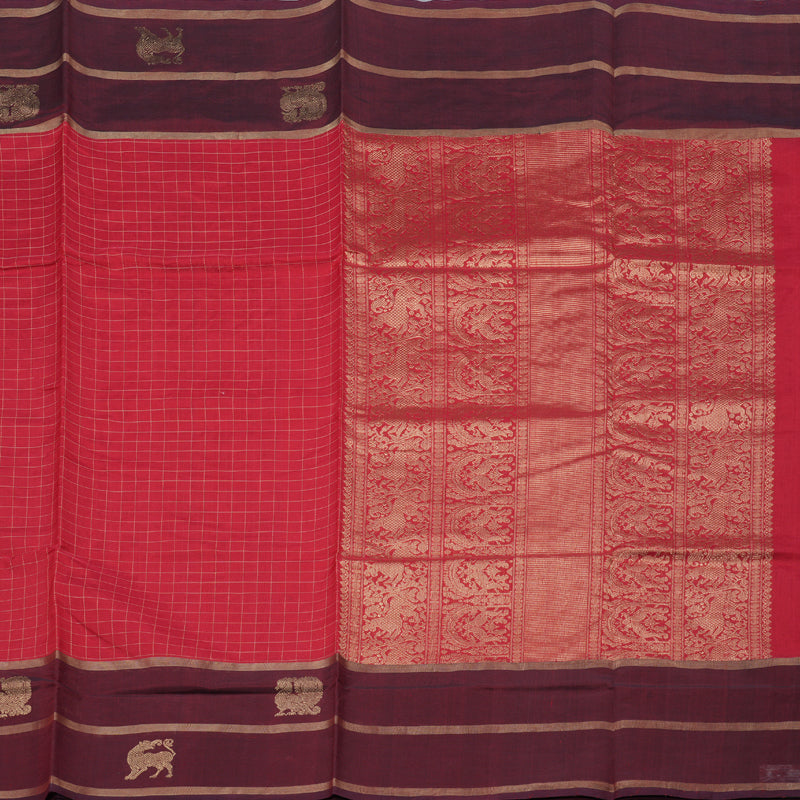 Hayagrivas Handloom Silk Cotton Saree KBD1700A10-4