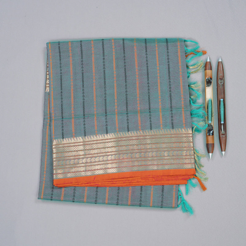 Hayagrivas Handloom Silk Cotton Saree KBD1700A12-7