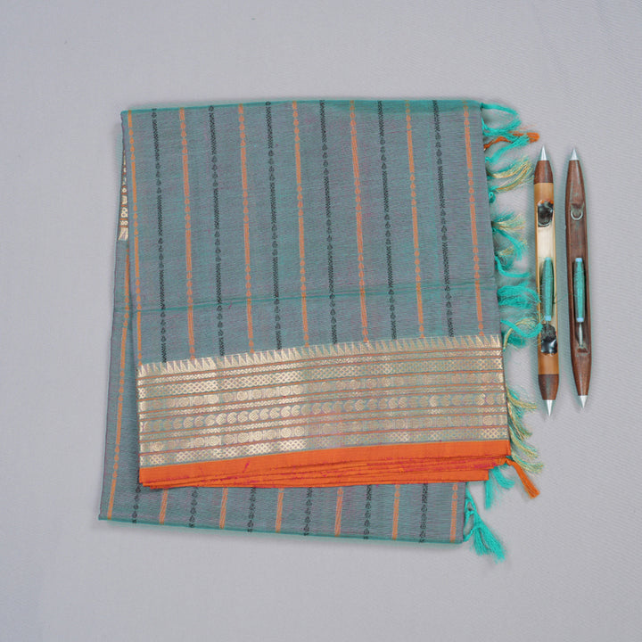 Hayagrivas Handloom Silk Cotton Saree KBD1700A12-7