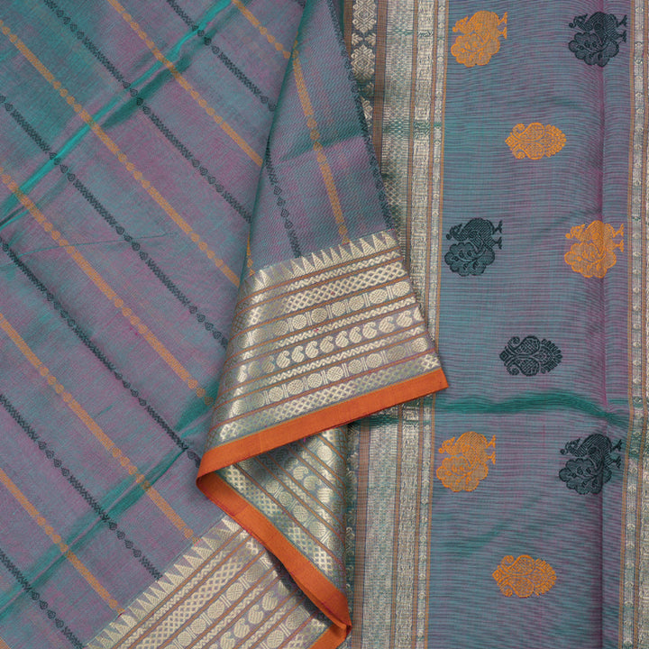 Hayagrivas Handloom Silk Cotton Saree KBD1700A12-7