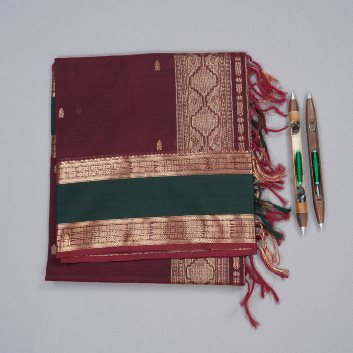 Hayagrivas Handloom Silk Cotton Saree KBD1700A14-7
