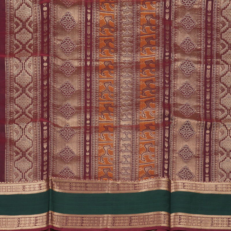 Hayagrivas Handloom Silk Cotton Saree KBD1700A14-7