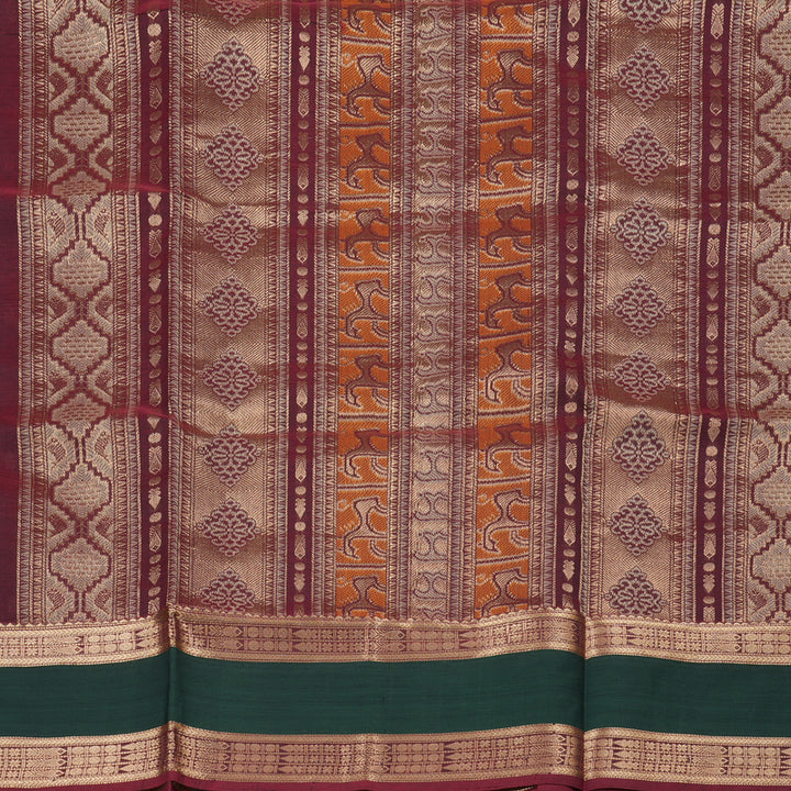 Hayagrivas Handloom Silk Cotton Saree KBD1700A14-7