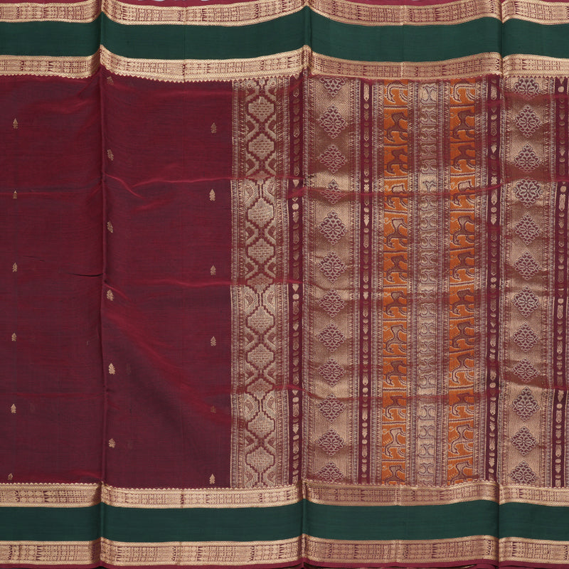 Hayagrivas Handloom Silk Cotton Saree KBD1700A14-7
