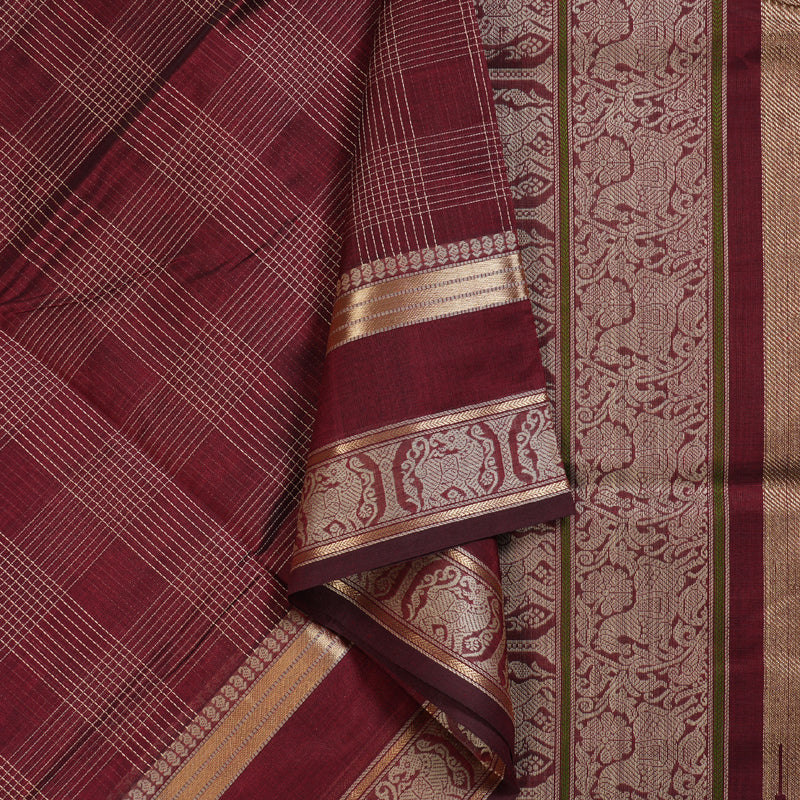 Hayagrivas Handloom Pure Silk Cotton Saree KBD1700A7-1