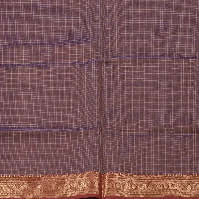 Hayagrivas Handloom Silk Cotton Saree In Opulent Rosewood Pink KBD1700A8-3