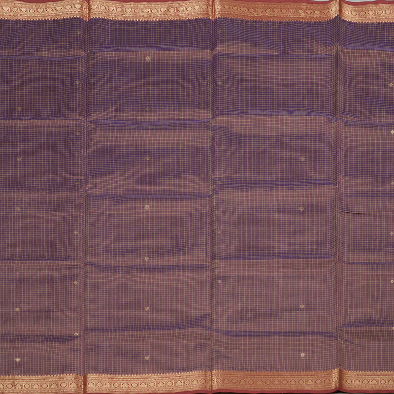 Hayagrivas Handloom Silk Cotton Saree In Opulent Rosewood Pink KBD1700A8-3