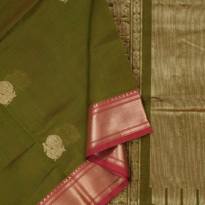 Hayagrivas Handloom Pure Silk Cotton Saree KBD1700A8-8