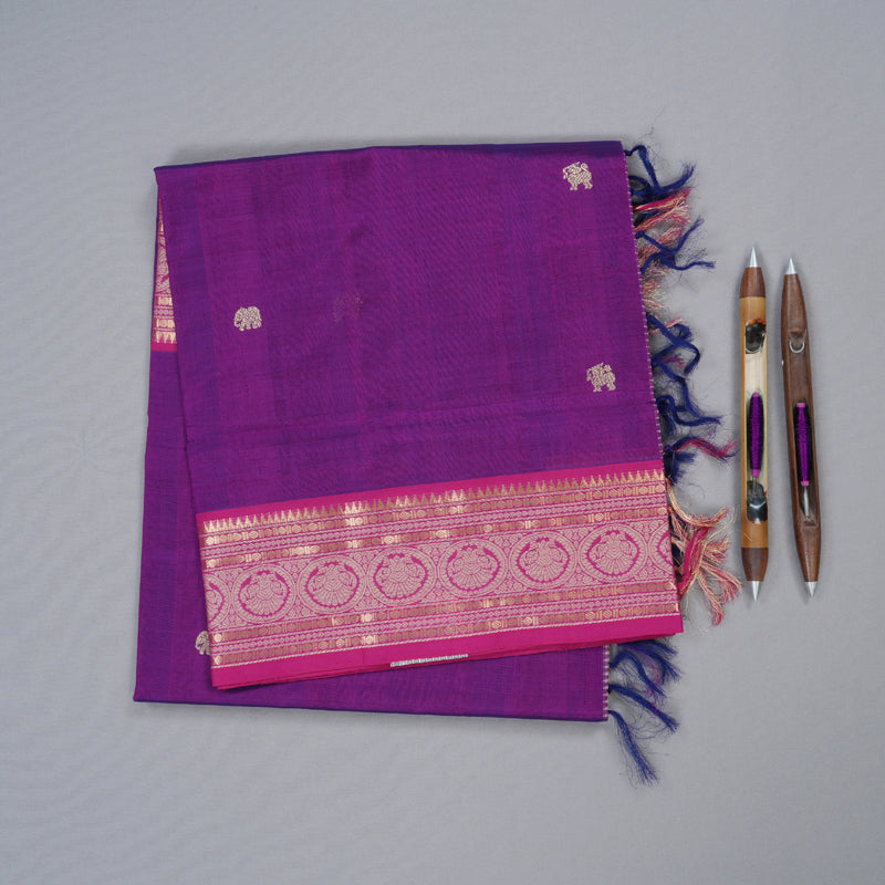 Hayagrivas Handloom Pure Silk Cotton Saree KBD1700A9-12