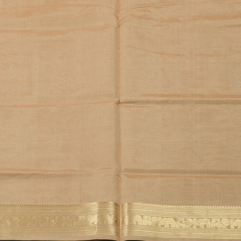 Hayagrivas Handloom silk cotton saree in soothing Sandal KBD1700A9-4