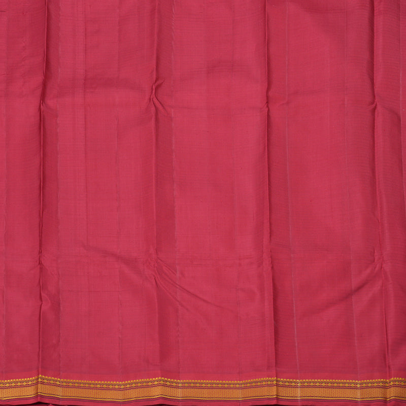 Hayagrivas Handloom Kanjivaram Silk Saree in Enchanting Mustard Yellow KBD1707A3-4