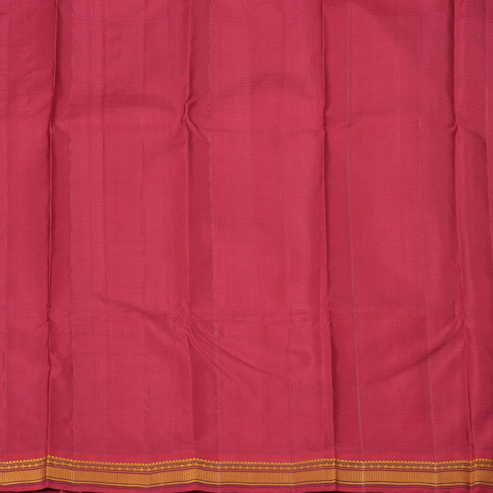 Hayagrivas Handloom Kanjivaram Silk Saree in Enchanting Mustard Yellow KBD1707A3-4