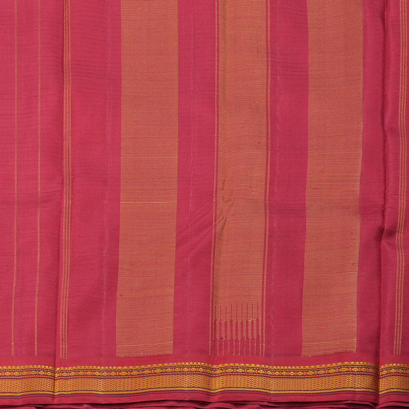 Hayagrivas Handloom Kanjivaram Silk Saree in Enchanting Mustard Yellow KBD1707A3-4