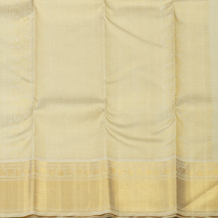 Hayagrivas Handloom Pure Kanjivaram Silk Saree in Regal Dark Blue KBD1709A1-1