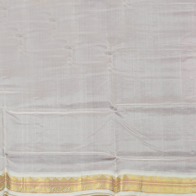 Hayagrivas Handloom Berry With Off White Silk Cotton Saree KBD1718A1-6