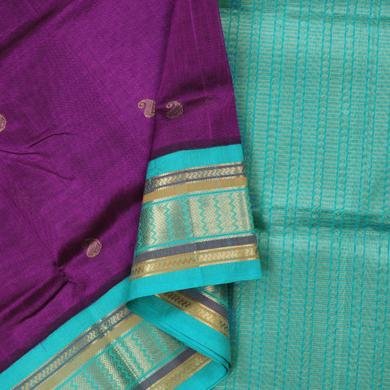Hayagrivas Handloom Pure Silk Cotton Saree KBD1718A4-7