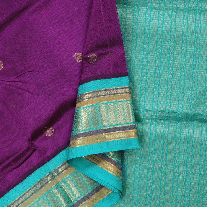 Hayagrivas Handloom Pure Silk Cotton Saree KBD1718A4-7