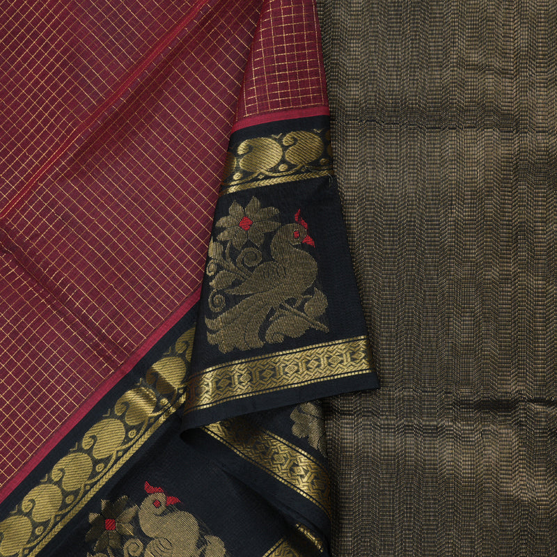 Hayagrivas Handloom Pure Silk Cotton Saree KBD1719A3-2