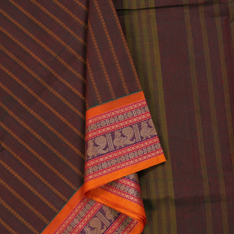 Hayagrivas Handloom Pure Cotton Saree KBD1723A12-1