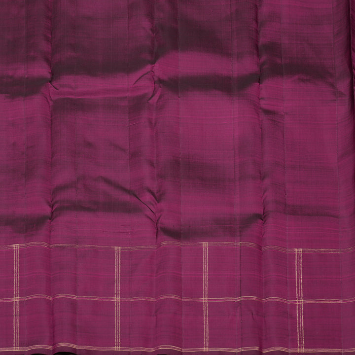 Hayagrivas Dark Purple Handloom Kanjivaram Silk Saree KBD1725A20-1