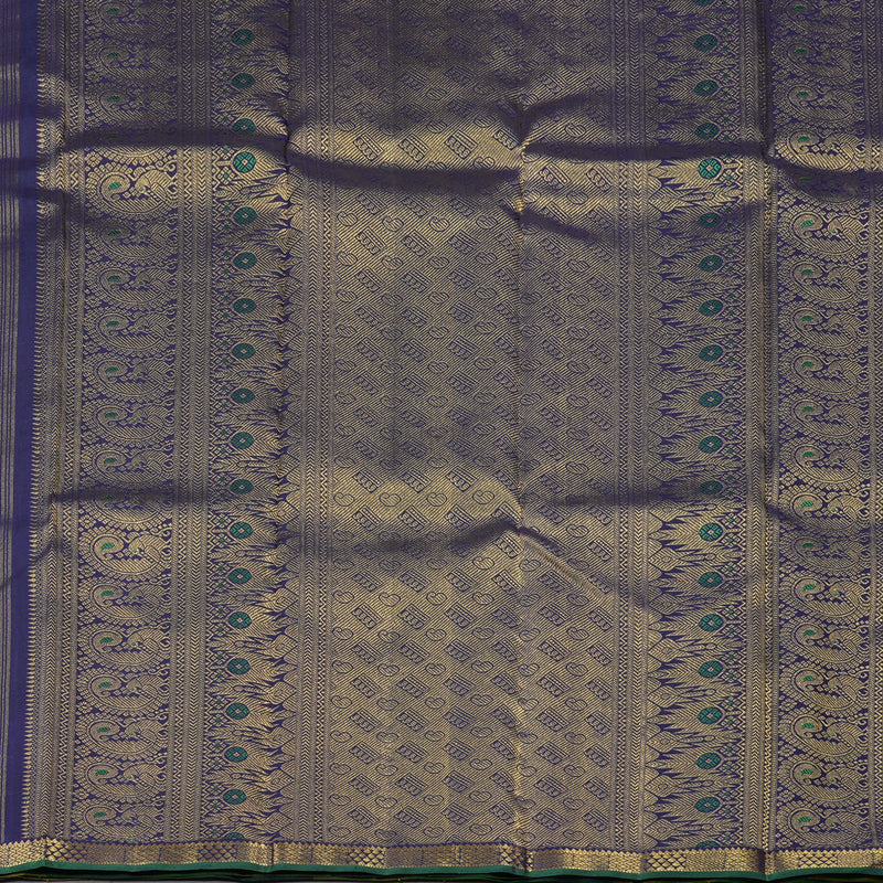 Hayagrivas Multi Colour Checks Handloom Kanjivaram Silk Saree KBD1735A12-1