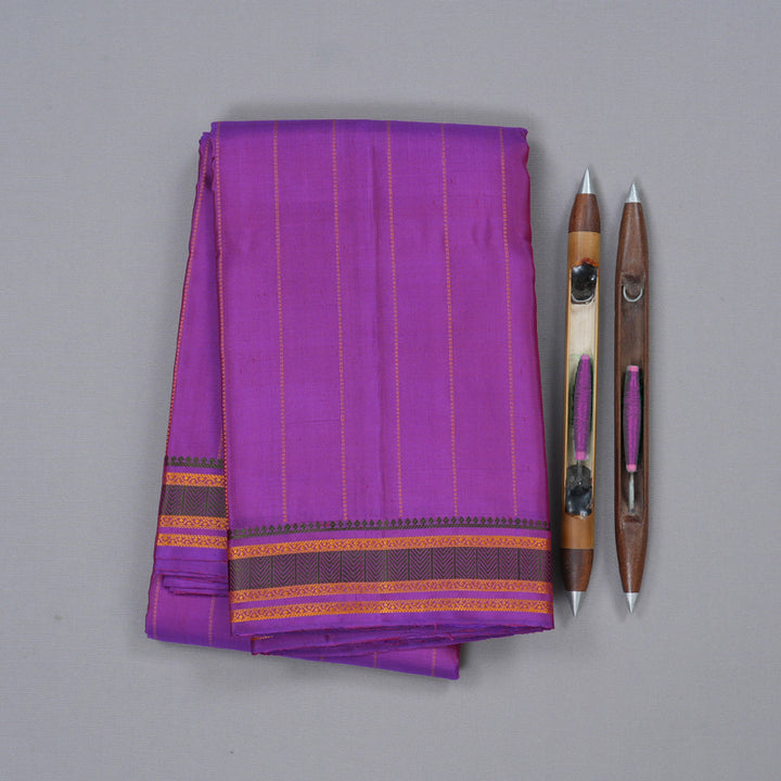 Hayagrivas Purple Handloom Kanjivaram Silk Saree KBD1744A4-3