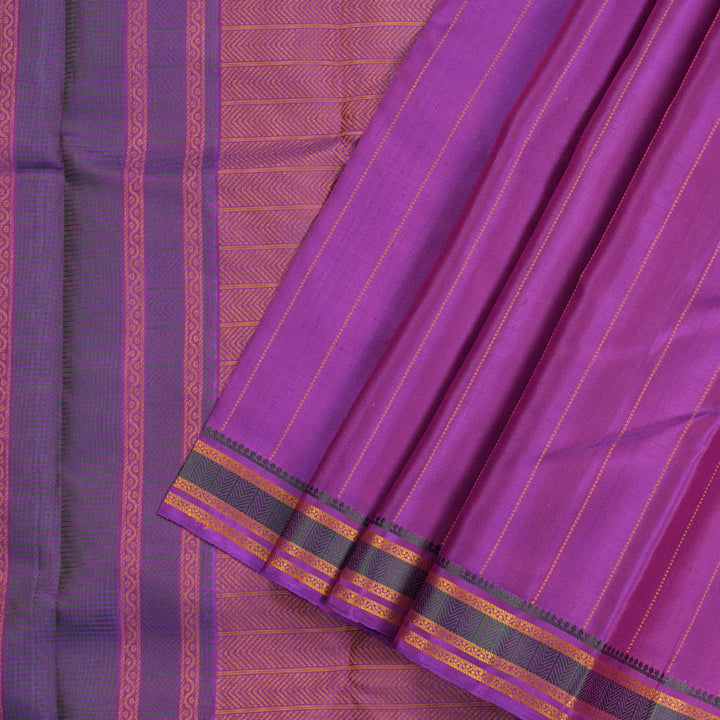 Hayagrivas Purple Handloom Kanjivaram Silk Saree KBD1744A4-3