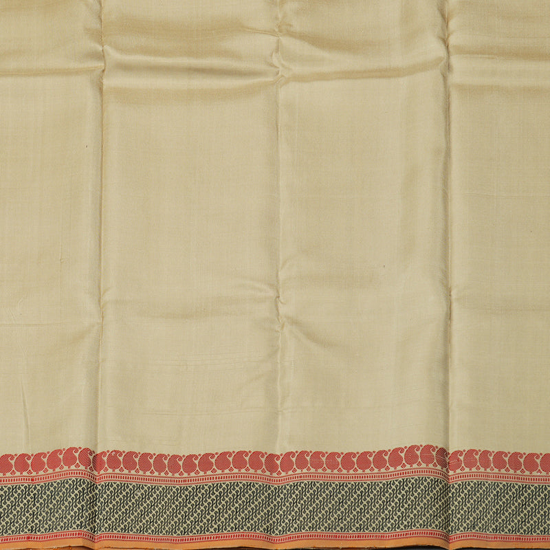 Hayagrivas Sandal Beige Handloom Kanjivaram Silk Saree KBD1744A8-2
