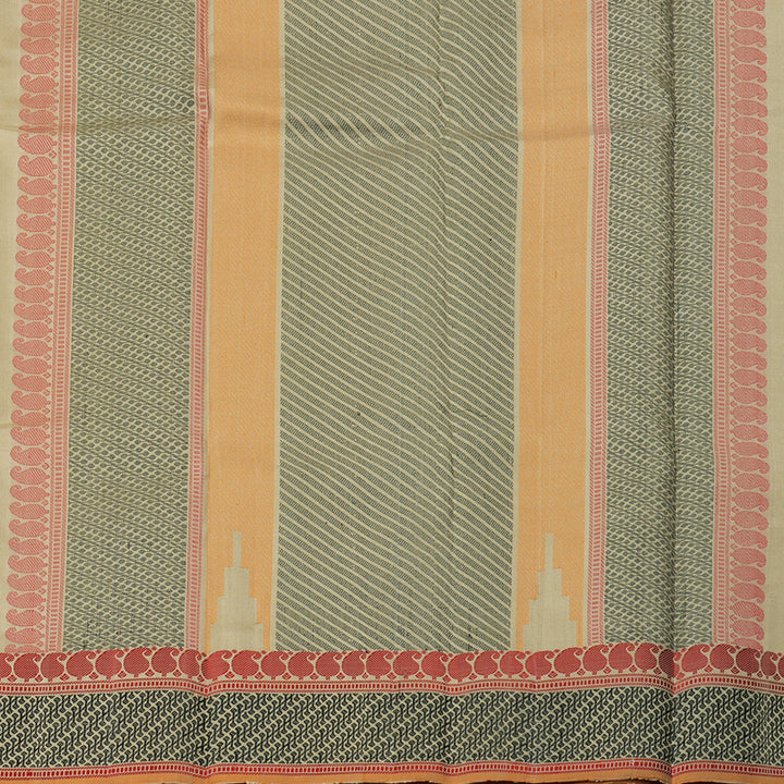 Hayagrivas Sandal Beige Handloom Kanjivaram Silk Saree KBD1744A8-2