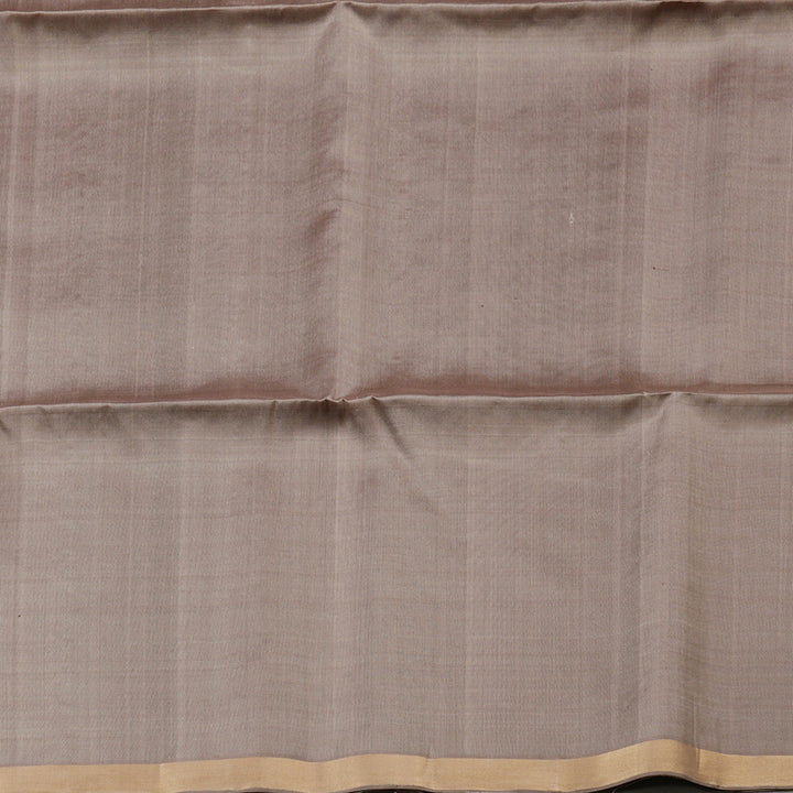 Hayagrivas Stunning Black Handloom Soft Silk Saree with Light Chocolate Brown Border KBD1746A3-3