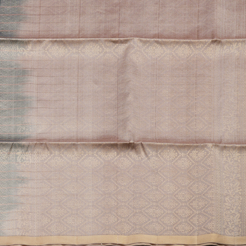 Hayagrivas Stunning Black Handloom Soft Silk Saree with Light Chocolate Brown Border KBD1746A3-3