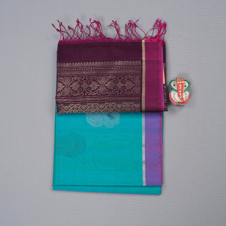 Hayagrivas Handloom Kora Silk Cotton Saree KBD1748A1-1