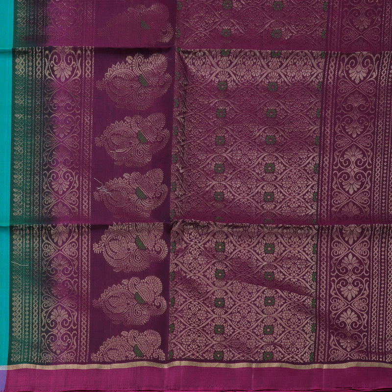 Hayagrivas Handloom Kora Silk Cotton Saree KBD1748A1-1